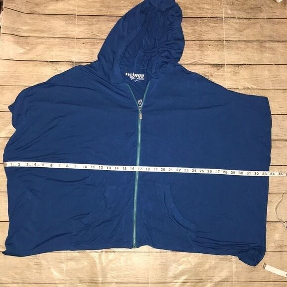 Twiggy London Hooded Poncho Sweater Hoodie Jacket - Picture 6 of 6